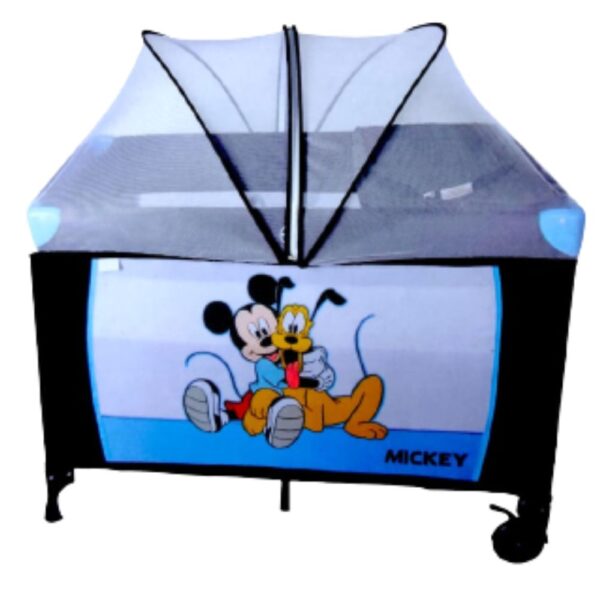 Cuna estilo camping Mickey Mouse